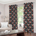 Santa Claus Deer Pattern Print Dimout Grommet Curtains