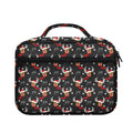 Santa Claus Deer Pattern Print Briefcase Bible Bag