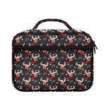 Santa Claus Deer Pattern Print Briefcase Bible Bag