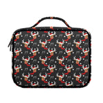 Santa Claus Deer Pattern Print Briefcase Bible Bag