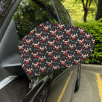 Santa Claus Deer Pattern Print Car Side Mirror Covers