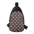 Santa Claus Deer Pattern Print Sling Bag