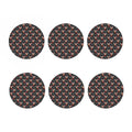 Santa Claus Deer Pattern Print Coaster Set