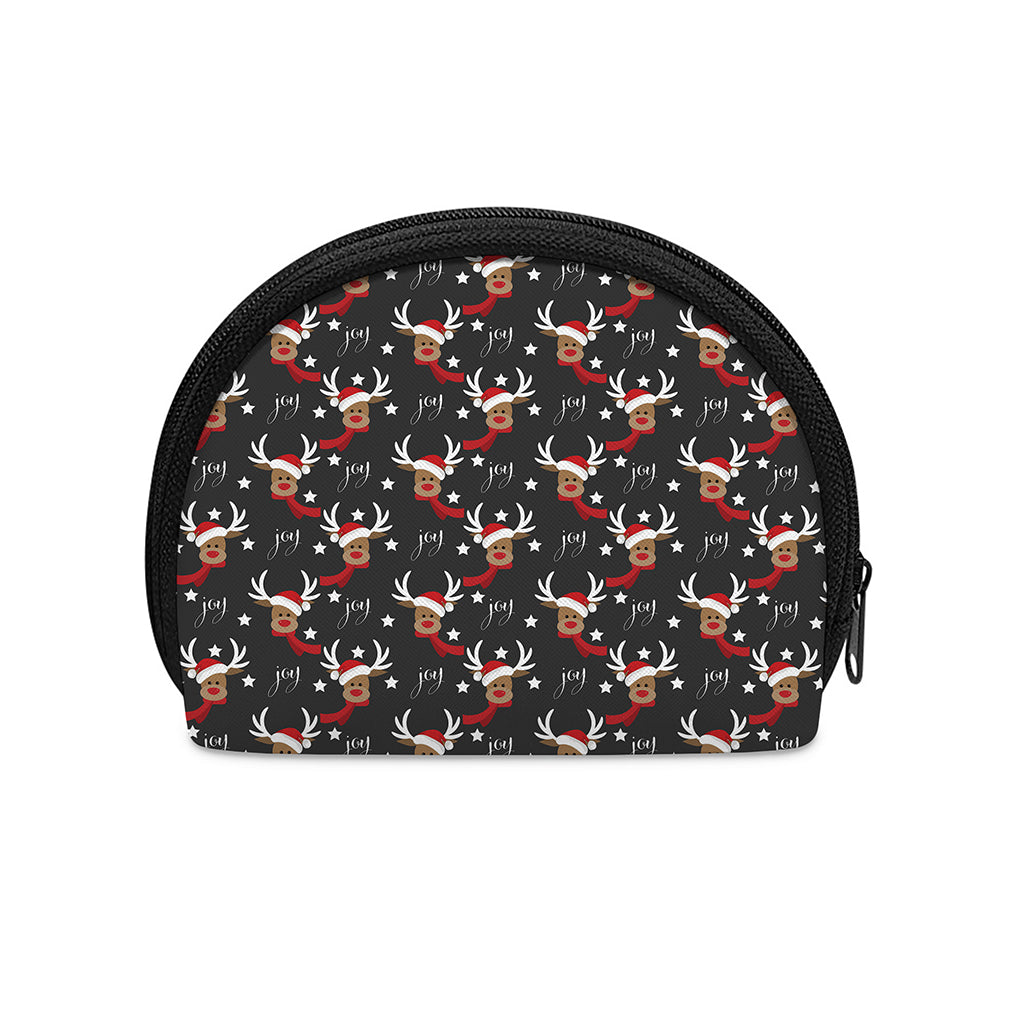 Santa Claus Deer Pattern Print Coin Purse