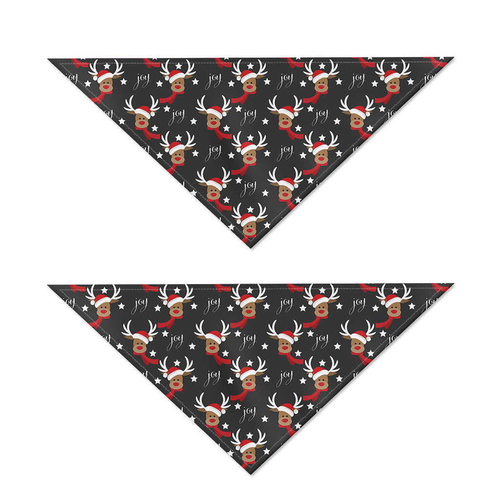 Santa Claus Deer Pattern Print Dog Bandana