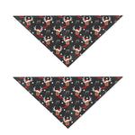 Santa Claus Deer Pattern Print Dog Bandana