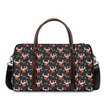 Santa Claus Deer Pattern Print Duffel Bag