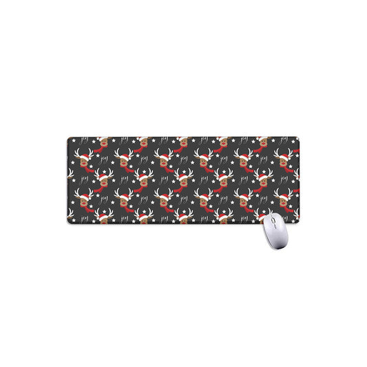 Santa Claus Deer Pattern Print Extended Mouse Pad