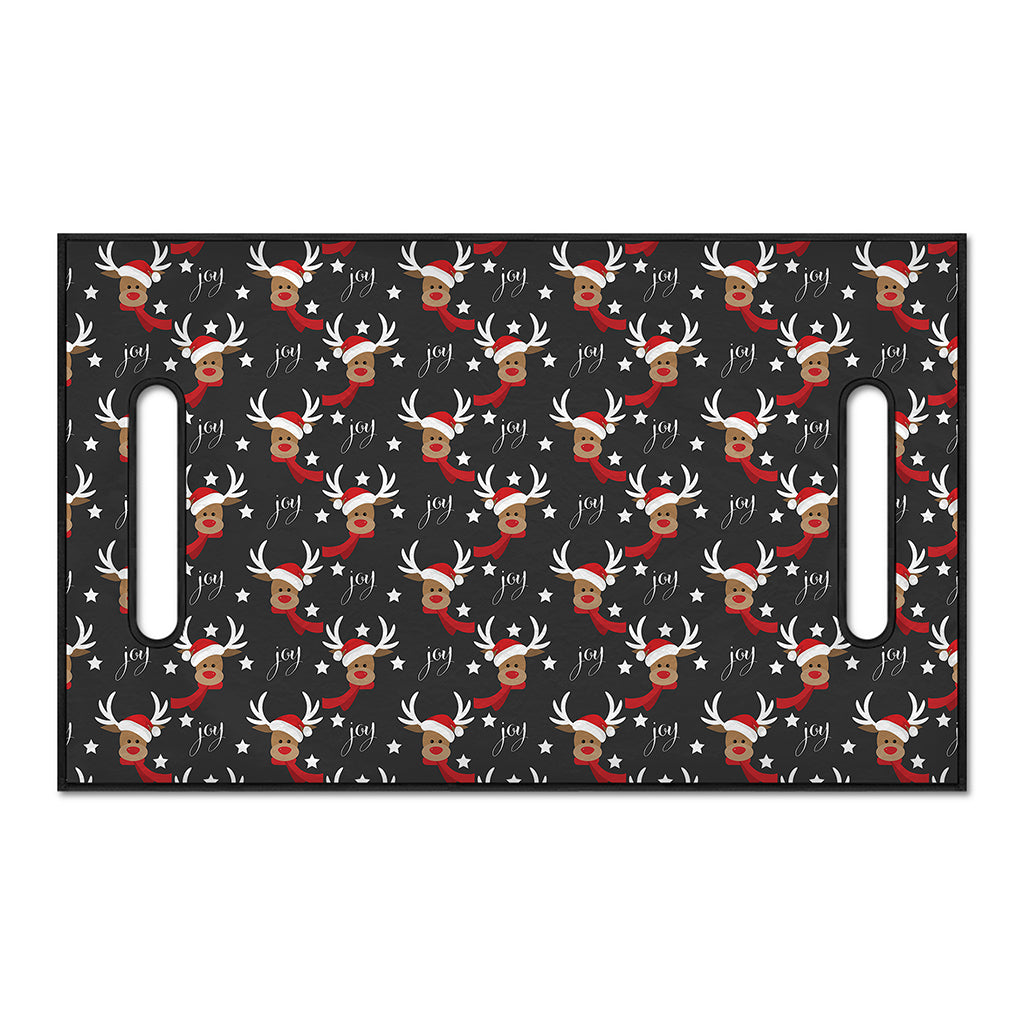 Santa Claus Deer Pattern Print Golf Cart Seat Cover