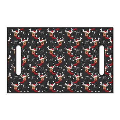 Santa Claus Deer Pattern Print Golf Cart Seat Cover