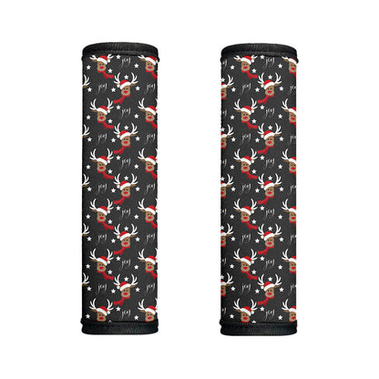 Santa Claus Deer Pattern Print Handle Covers