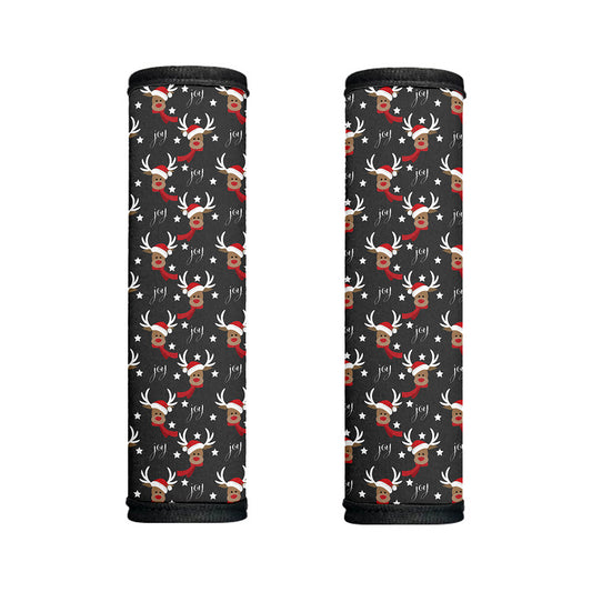 Santa Claus Deer Pattern Print Handle Covers