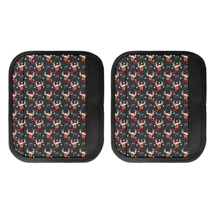 Santa Claus Deer Pattern Print Handle Covers