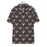 Santa Claus Deer Pattern Print Hawaiian Shirt