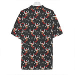 Santa Claus Deer Pattern Print Hawaiian Shirt