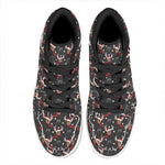 Santa Claus Deer Pattern Print High Top Leather Sneakers