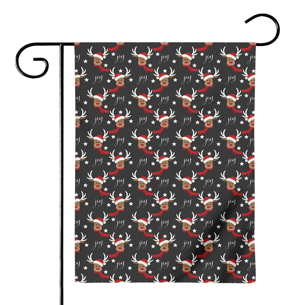 Santa Claus Deer Pattern Print House Flag