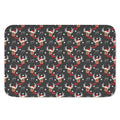 Santa Claus Deer Pattern Print Indoor Door Mat