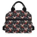 Santa Claus Deer Pattern Print Insulated Lunch Bag