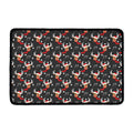 Santa Claus Deer Pattern Print Kitchen Mat