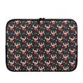 Santa Claus Deer Pattern Print Laptop Sleeve