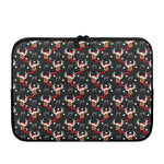 Santa Claus Deer Pattern Print Laptop Sleeve