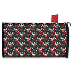 Santa Claus Deer Pattern Print Mailbox Cover