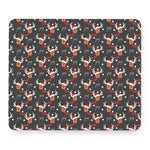 Santa Claus Deer Pattern Print Mouse Pad