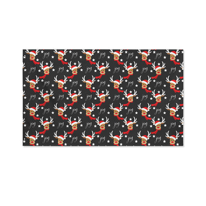 Santa Claus Deer Pattern Print Polyester Flag