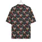 Santa Claus Deer Pattern Print Rayon Hawaiian Shirt