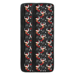 Santa Claus Deer Pattern Print Refrigerator Handle Covers