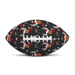Santa Claus Deer Pattern Print Rugby Ball
