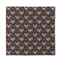 Santa Claus Deer Pattern Print Silk Bandana