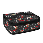 Santa Claus Deer Pattern Print Small Lunch Bag