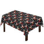 Santa Claus Deer Pattern Print Tablecloth