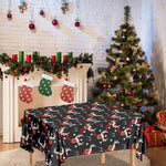 Santa Claus Deer Pattern Print Tablecloth