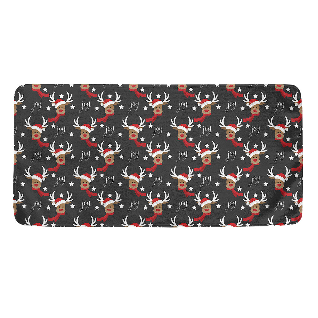 Santa Claus Deer Pattern Print Towel