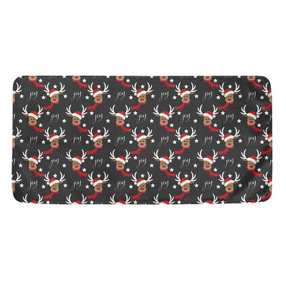 Santa Claus Deer Pattern Print Towel
