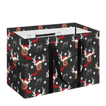 Santa Claus Deer Pattern Print Utility Tote Bag