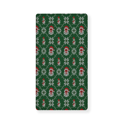 Santa Claus Knitted Pattern Print Baby Crib Sheet