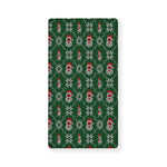 Santa Claus Knitted Pattern Print Baby Crib Sheet