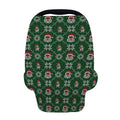 Santa Claus Knitted Pattern Print Baby Seat Cover