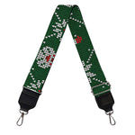 Santa Claus Knitted Pattern Print Bag Strap