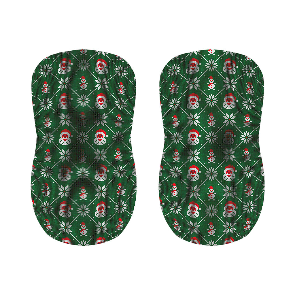 Santa Claus Knitted Pattern Print Bar Stool Covers