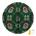 Santa Claus Knitted Pattern Print Basketball