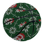 Santa Claus Knitted Pattern Print Basketball