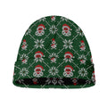 Santa Claus Knitted Pattern Print Beanie