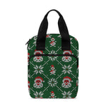 Santa Claus Knitted Pattern Print Bible Tote Bag