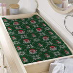 Santa Claus Knitted Pattern Print Changing Pad Cover