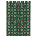 Santa Claus Knitted Pattern Print Curtain